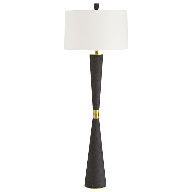 Торшер Arteriors GROM FLOOR LAMP Золотой Белый Черный Торшер Arteriors GROM FLOOR LAMP Золотой Белый Черный в Орле | Loft Concept