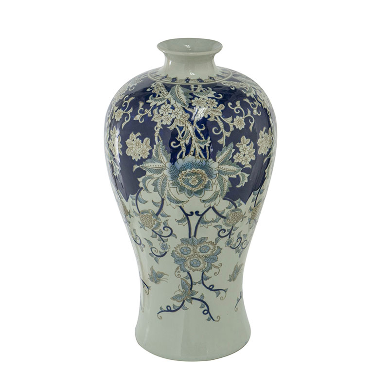 Ваза Blue & White Ornament Vase 62 Белый Синий Ваза Blue & White Ornament Vase 62 Белый Синий в Орле | Loft Concept