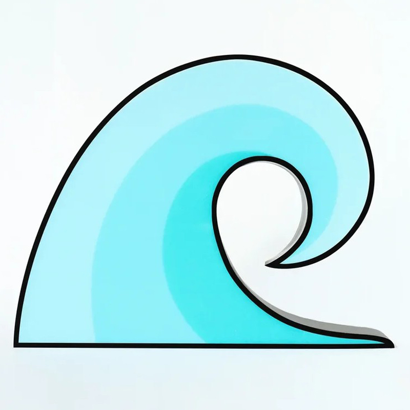 Бра Sea Wave Голубой Бра Sea Wave Голубой в Орле | Loft Concept