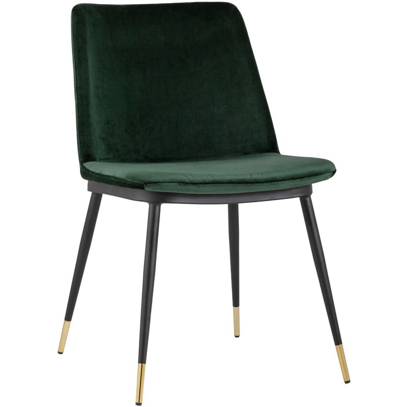 Стул Melissa Chair Зеленый Велюр Зеленый Черный Стул Melissa Chair Зеленый Велюр Зеленый Черный в Орле | Loft Concept
