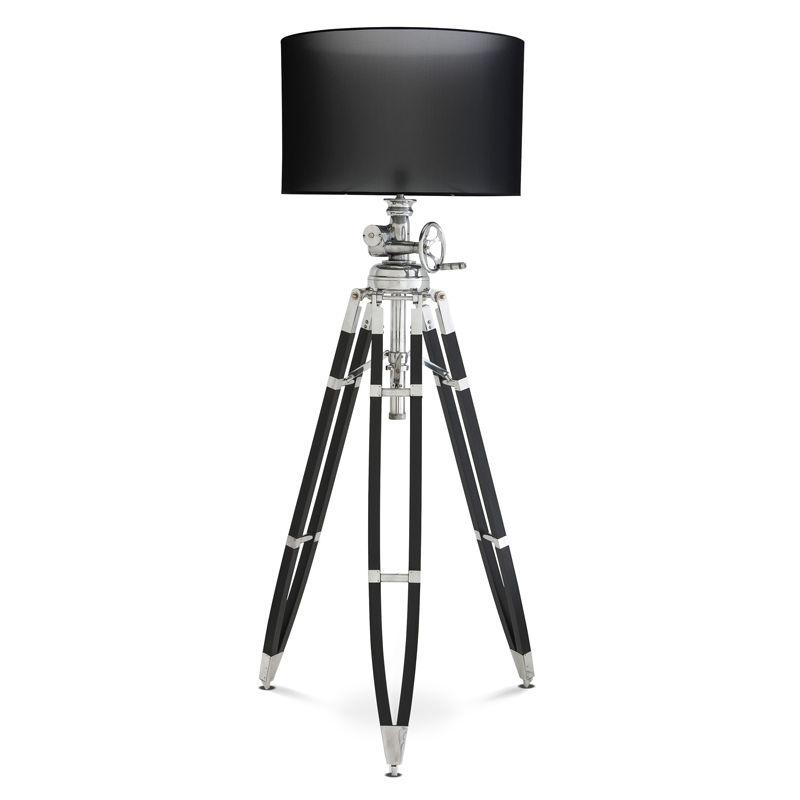Торшер Eichholtz Floor Lamp Royal Marine Black Черный Алюминий Торшер Eichholtz Floor Lamp Royal Marine Black Черный Алюминий в Орле | Loft Concept