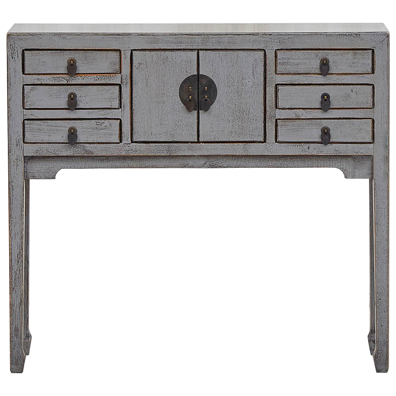 Серая Консоль в Китайском Стиле из сосны Grey Console Chinese Серый Серая Консоль в Китайском Стиле из сосны Grey Console Chinese Серый в Орле | Loft Concept