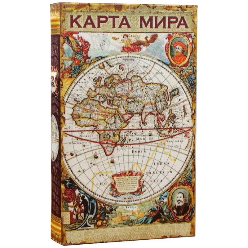 Шкатулка-книга с сейфом Историческая Карта XVII Мульти Шкатулка-книга с сейфом Историческая Карта XVII Мульти в Орле | Loft Concept