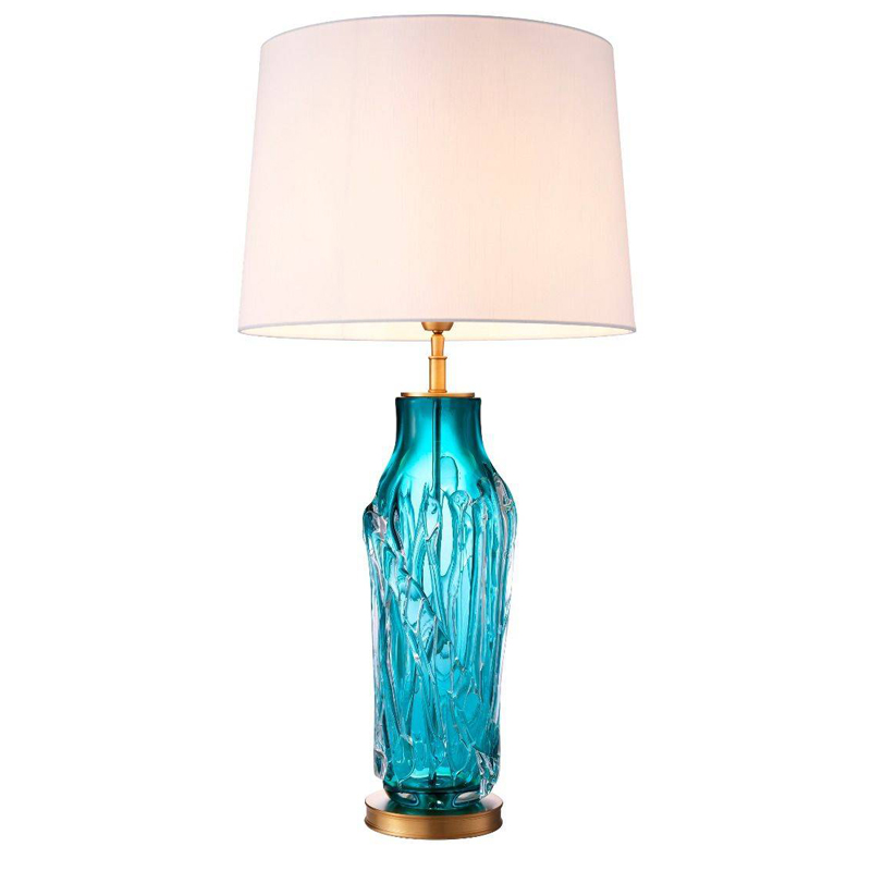 Настольная лампа Eichholtz Table Lamp Torian Бирюзовый Латунь Белый Настольная лампа Eichholtz Table Lamp Torian Бирюзовый Латунь Белый в Орле | Loft Concept