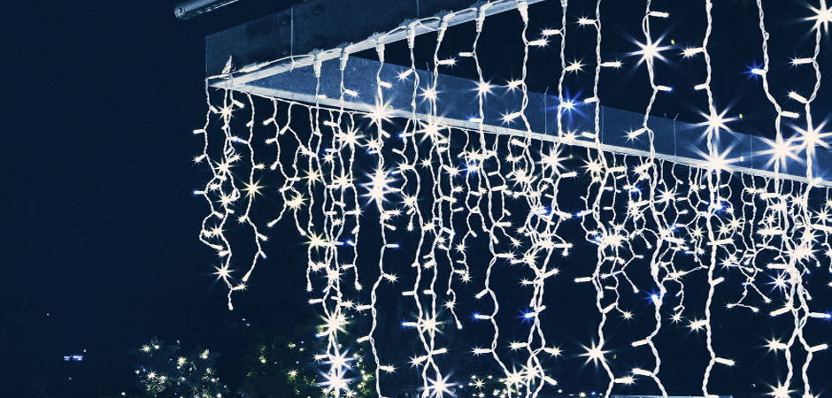 Светодиодная Гирлянда-Бахрома с Белым светом - Loft-Concept в Орле