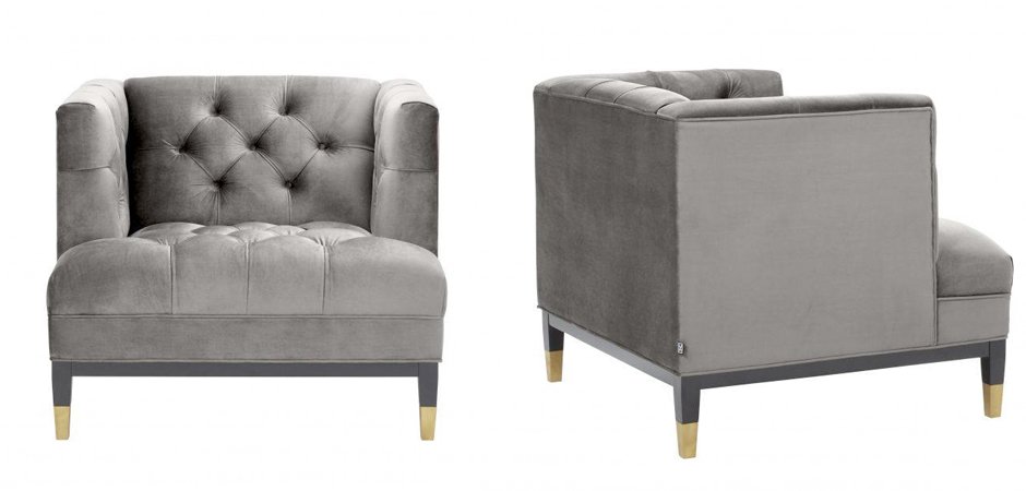 Кресло Eichholtz Chair Castelle Grey Кресло Eichholtz Chair Castelle Grey - Loft-Concept в Орле