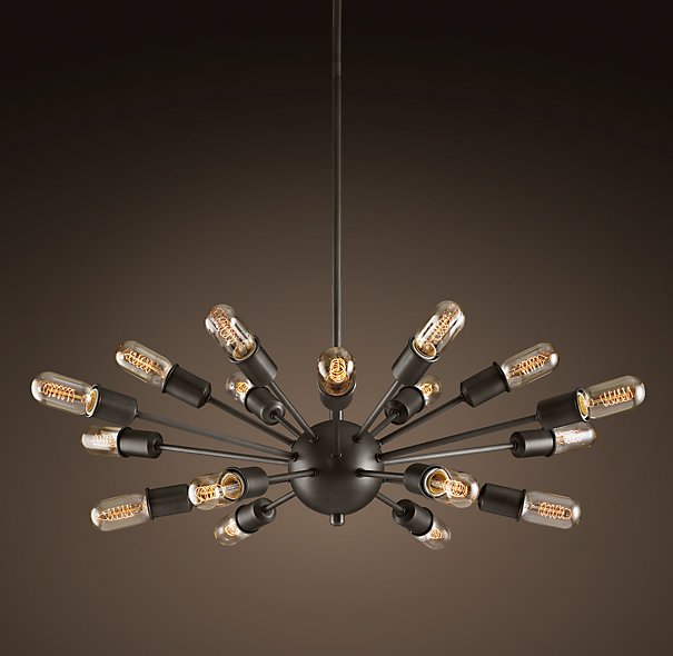 Люстра Loft Industrial Sputnik Chandelier Elliptical Черный Люстра Loft Industrial Sputnik Chandelier Elliptical Черный в Орле | Loft Concept