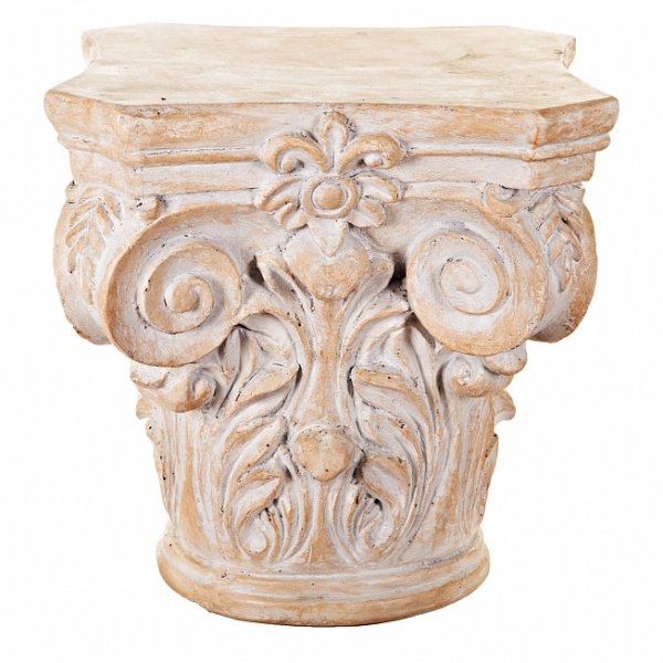 Приставной стол Antique column Бежево-серый в Орле | Loft Concept 