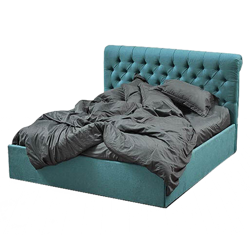Кровать Turquoise Capitone Bed Бирюзовый Кровать Turquoise Capitone Bed Бирюзовый в Орле | Loft Concept