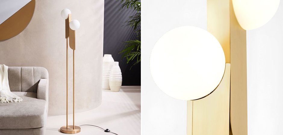 Торшер Two ball floor lamp Торшер Two ball floor lamp - Loft-Concept в Орле