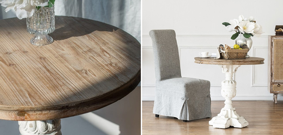 Круглый обеденный стол Aged Wood Круглый обеденный стол Aged Wood - Loft-Concept в Орле