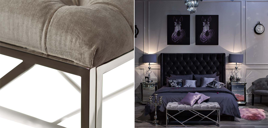 Банкетка Serene Furnishing Chromium Top Банкетка Serene Furnishing Chromium Top - Loft-Concept в Орле