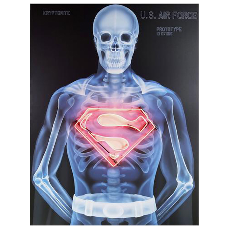 Дизайнерский Неоновый Постер Супермен Superman Skeleton Мульти Дизайнерский Неоновый Постер Супермен Superman Skeleton Мульти в Орле | Loft Concept