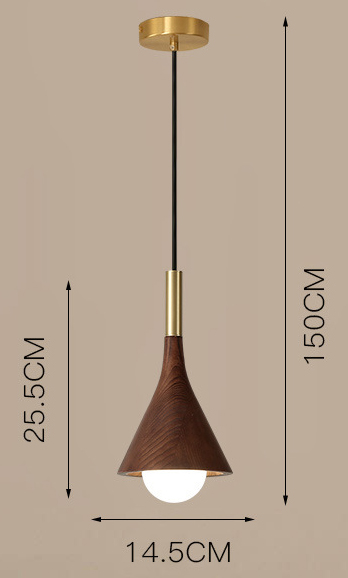 Подвесной светильник с деревянным корпусом конусообразной формы TAPIO Walnut Подвесной светильник с деревянным корпусом конусообразной формы TAPIO Walnut в Орле