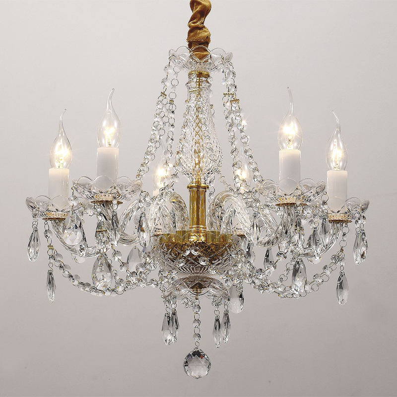 Хрустальная люстра со стеклянными рожками CRYSTAL LAMPS Золотой Прозрачный Хрустальная люстра со стеклянными рожками CRYSTAL LAMPS Золотой Прозрачный в Орле | Loft Concept