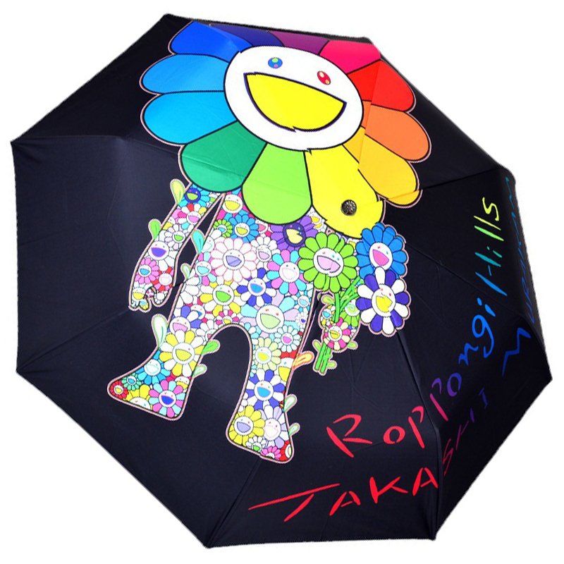 Зонт раскладной TAKASHI MURAKAMI дизайн 005 Черный цвет Черный Мульти Зонт раскладной TAKASHI MURAKAMI дизайн 005 Черный цвет Черный Мульти в Орле | Loft Concept