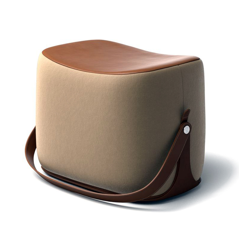 Пуф Langtry Pouf Beige Бежевый Коричневый Пуф Langtry Pouf Beige Бежевый Коричневый в Орле | Loft Concept