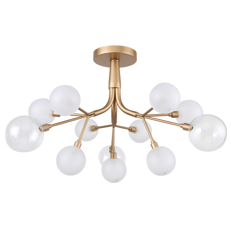 Потолочный Светильник Berries Chandelier White матовое золото Прозрачный Прозрачный белый Потолочный Светильник Berries Chandelier White матовое золото Прозрачный Прозрачный белый в Орле | Loft Concept