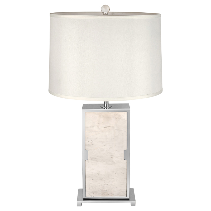 Настольная лампа с абажуром Wilbur Chrome Marble Table Lamp Хром ivory ( слоновая кость ) Настольная лампа с абажуром Wilbur Chrome Marble Table Lamp Хром ivory ( слоновая кость ) в Орле | Loft Concept