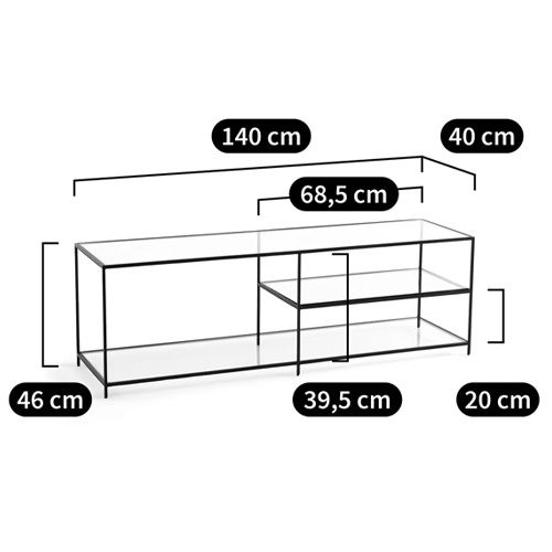 ТВ-тумба из стекла и металла Tingey Metal Glass TV Stand ТВ-тумба из стекла и металла Tingey Metal Glass TV Stand в Орле