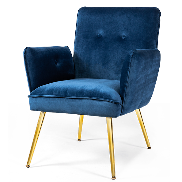 Кресло Mentoro blue Синий Латунь Кресло Mentoro blue Синий Латунь в Орле | Loft Concept