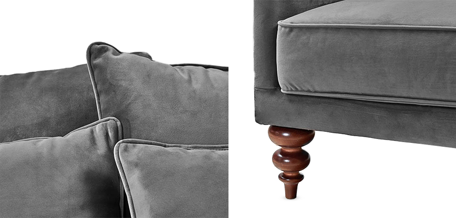 Диван Graceful Details Sofa Gray Диван Graceful Details Sofa Gray - Loft-Concept в Орле