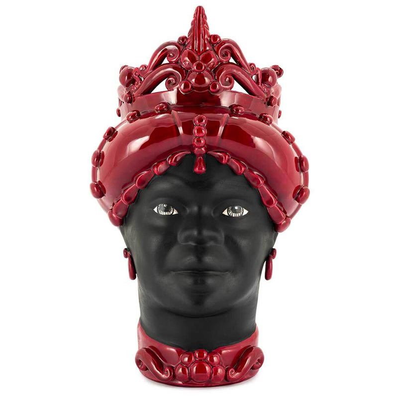 Ваза VASE MORO LADY MED. MAT H45 burgundy Черный Бургундский красный Ваза VASE MORO LADY MED. MAT H45 burgundy Черный Бургундский красный в Орле | Loft Concept