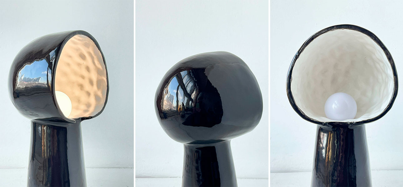 Настольная лампа KENI medium (чёрный) - фото №1