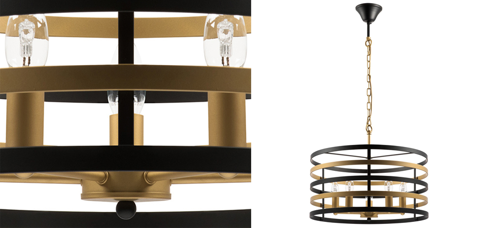 Люстра Gold Stripes Chandelier 5 Люстра Gold Stripes Chandelier 5 - Loft-Concept в Орле