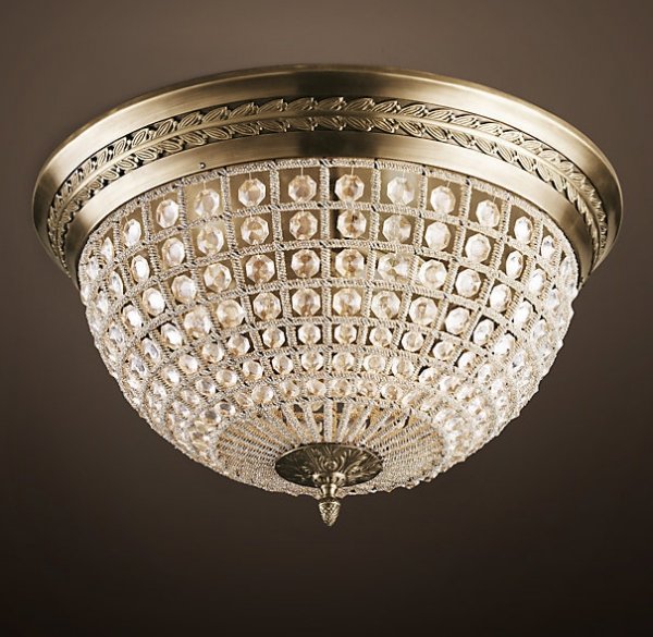 Потолочный светильник RH 19th c. Casbah Crystal Top 60 Темная бронза винтаж Потолочный светильник RH 19th c. Casbah Crystal Top 60 Темная бронза винтаж в Орле | Loft Concept