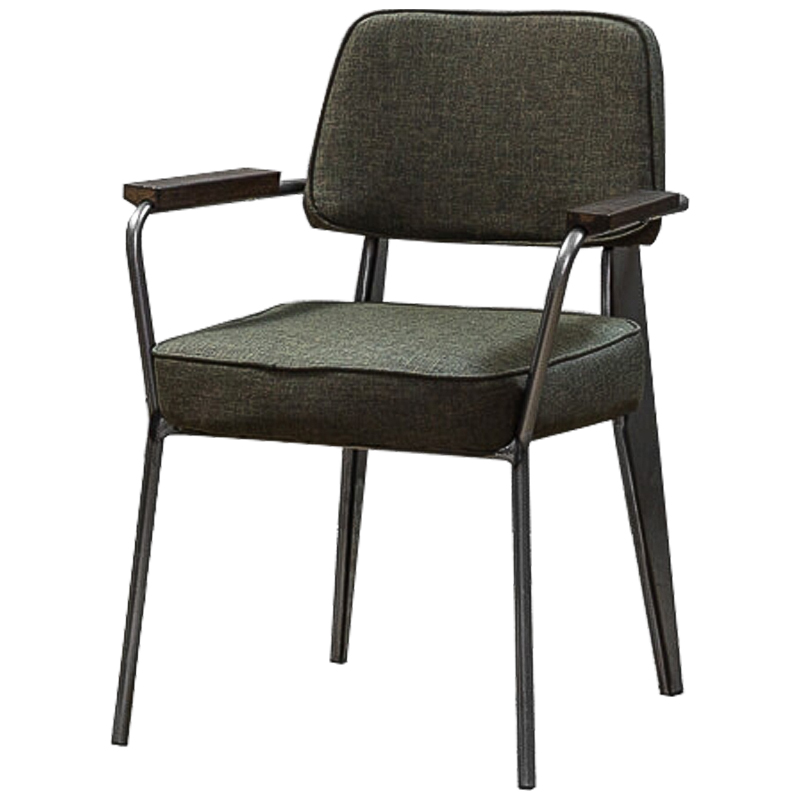 Стул Osgar Stool olive Оливковый Темный хром Коричневый Стул Osgar Stool olive Оливковый Темный хром Коричневый в Орле | Loft Concept