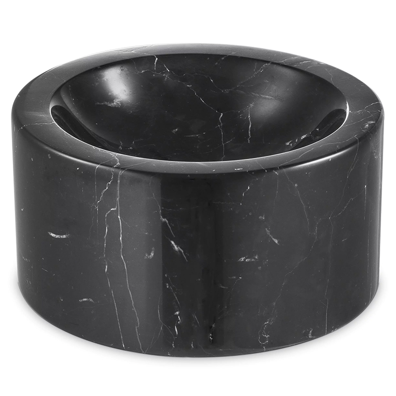 Чаша Eichholtz Bowl Conex Black Черный Мрамор Nero в Орле | Loft Concept 