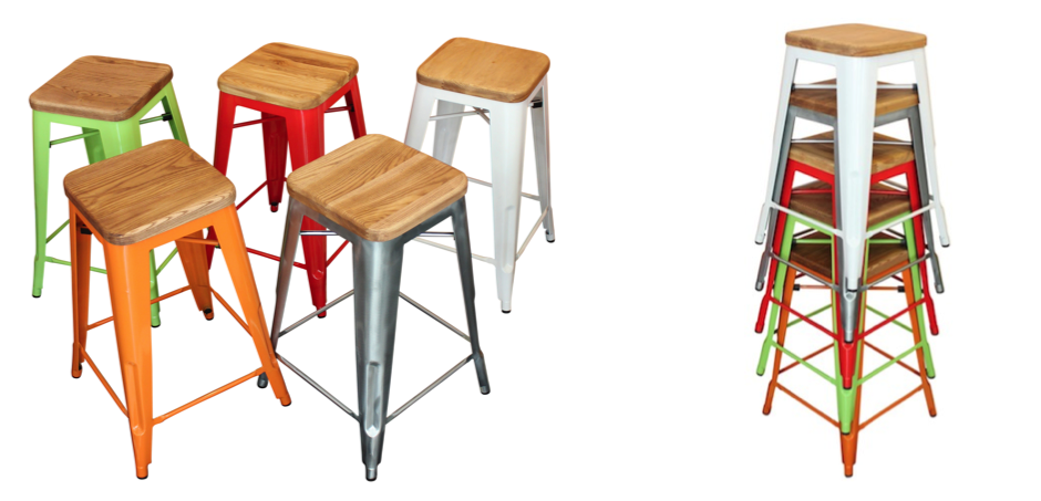 Барный стул Tolix Board Seat barstool Барный стул Tolix Board Seat barstool - Loft-Concept в Орле