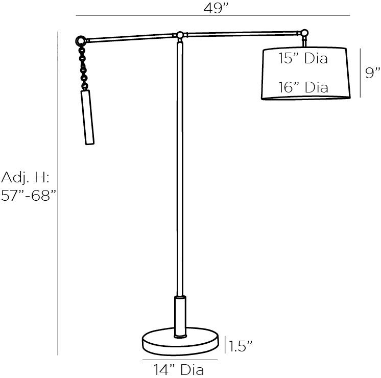 Торшер Arteriors NEWARK FLOOR LAMP Торшер Arteriors NEWARK FLOOR LAMP в Орле