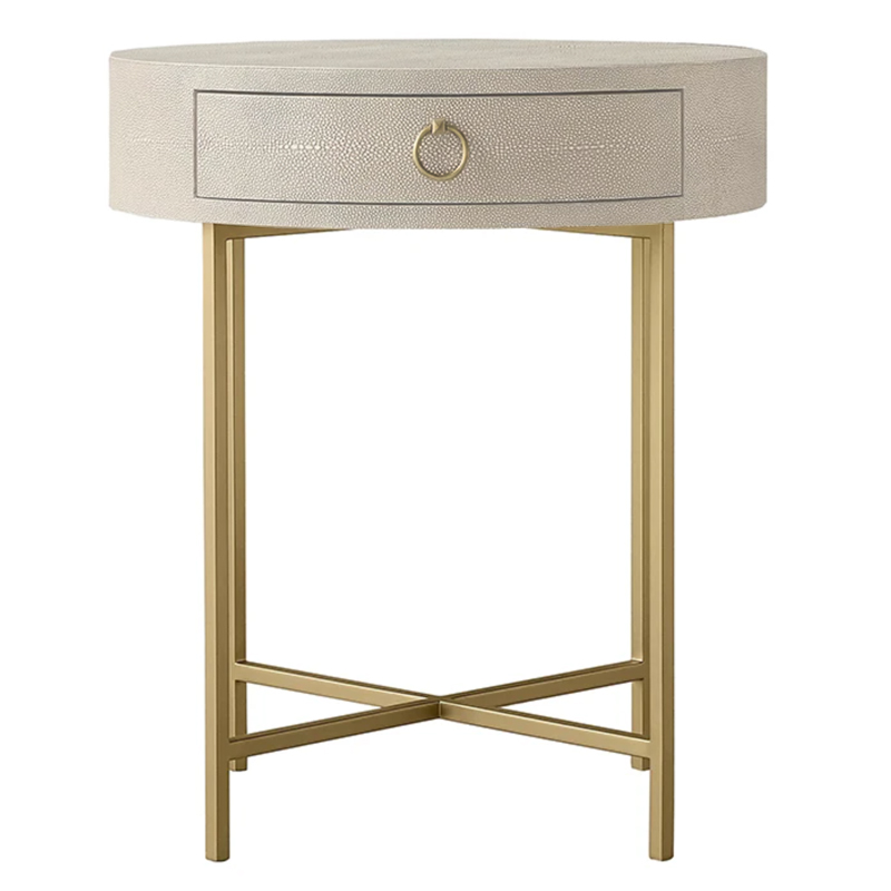 Gaston Stingray Round Ivory Side Table Приставной стол скат Золотой ivory ( слоновая кость ) Gaston Stingray Round Ivory Side Table Приставной стол скат Золотой ivory ( слоновая кость ) в Орле | Loft Concept