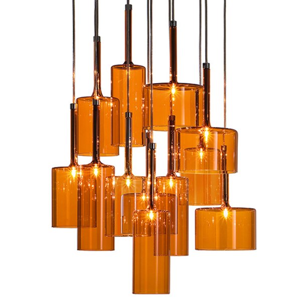 Люстра AXO Light Spillray Suspension Lamp Оранжевое Стекло Стекло Рубин Прозрачное Стекло Стекло Смок Люстра AXO Light Spillray Suspension Lamp Оранжевое Стекло Стекло Рубин Прозрачное Стекло Стекло Смок в Орле | Loft Concept