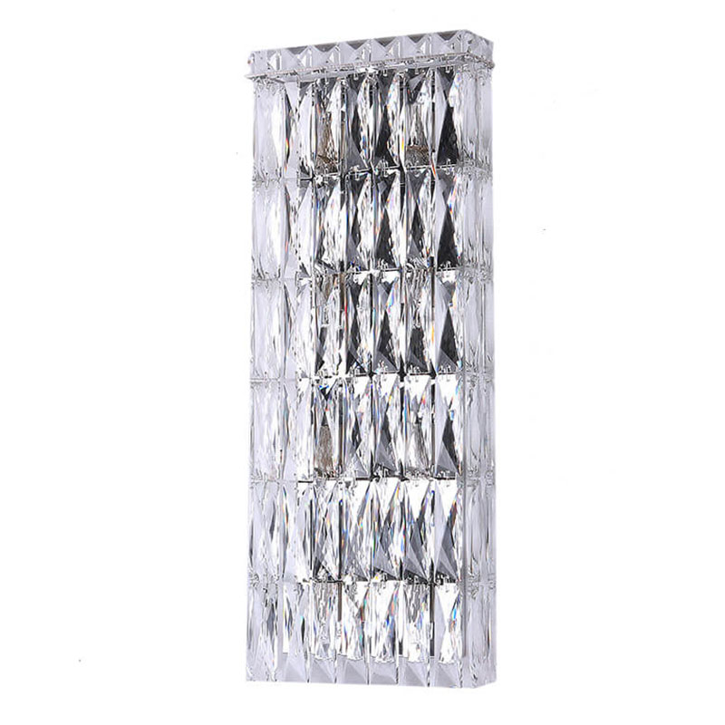 Бра Crystal Regena Chrome Wall Lamp 8 Хром Прозрачный (Transparent) в Орле | Loft Concept 