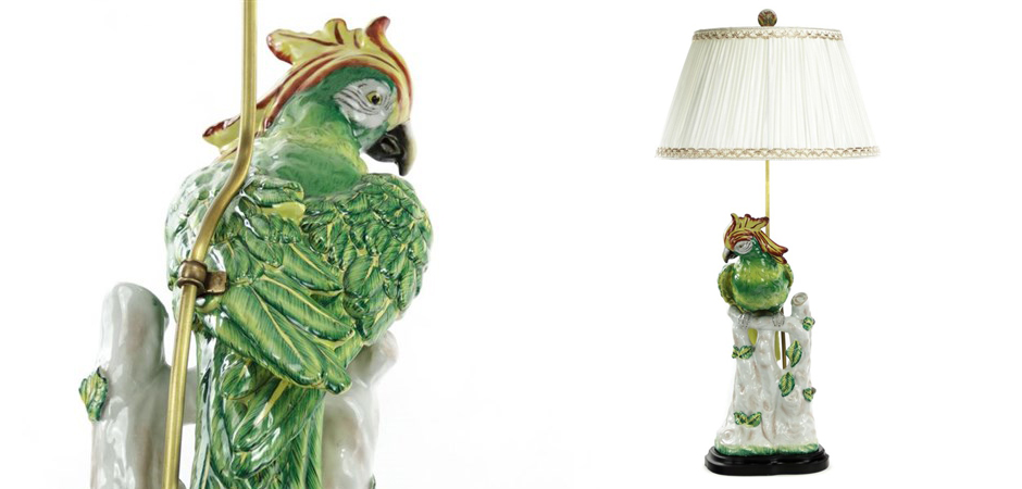 Настольная лампа Green Parrot Lamp Настольная лампа Green Parrot Lamp - Loft-Concept в Орле