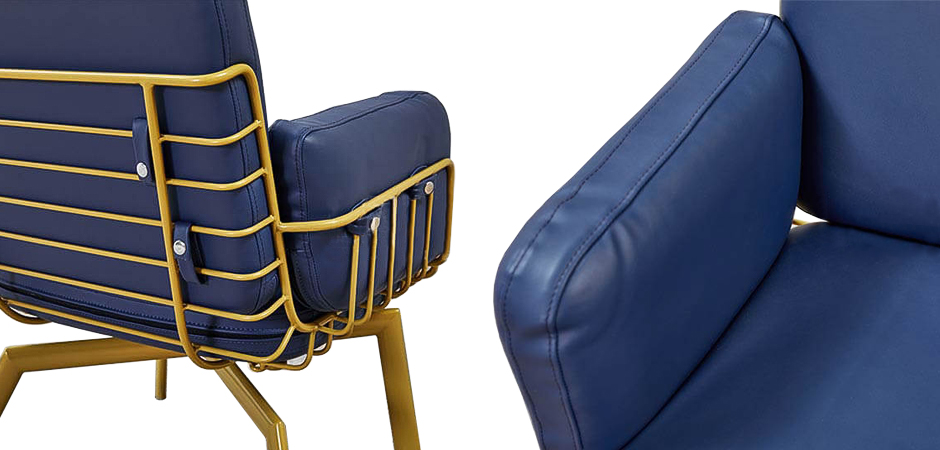 Кресло Frankie Armchair blue Кресло Frankie Armchair blue - Loft-Concept в Орле