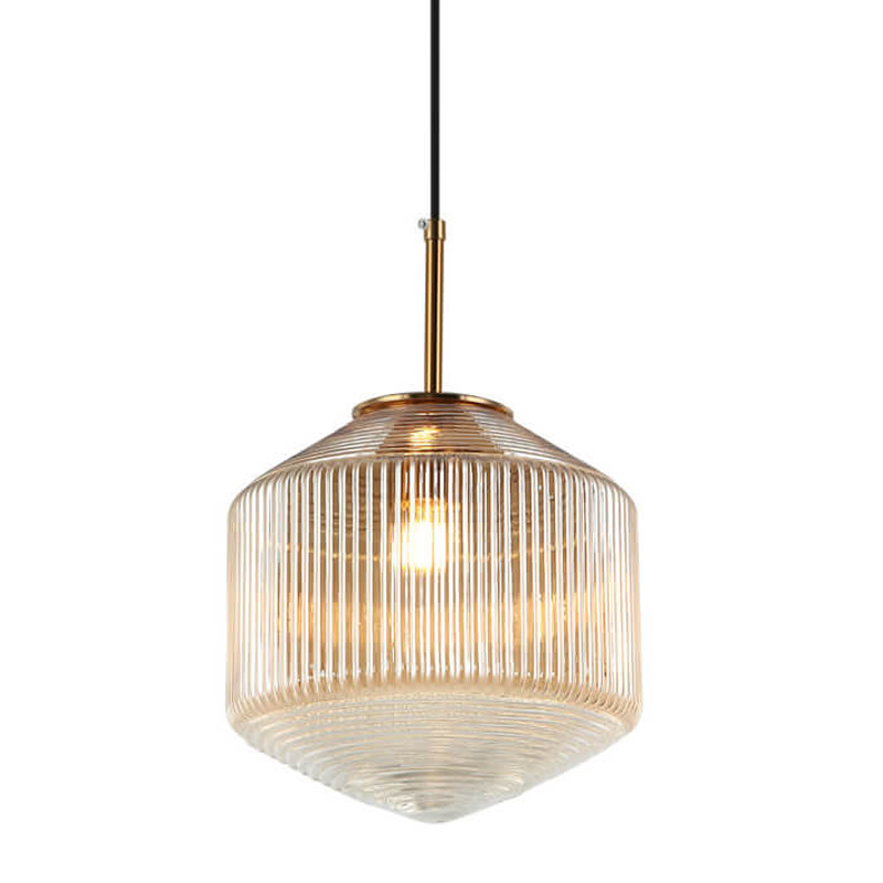 Подвесной светильник Clear Glass Pendant gold Бронза Золотой Подвесной светильник Clear Glass Pendant gold Бронза Золотой в Орле | Loft Concept