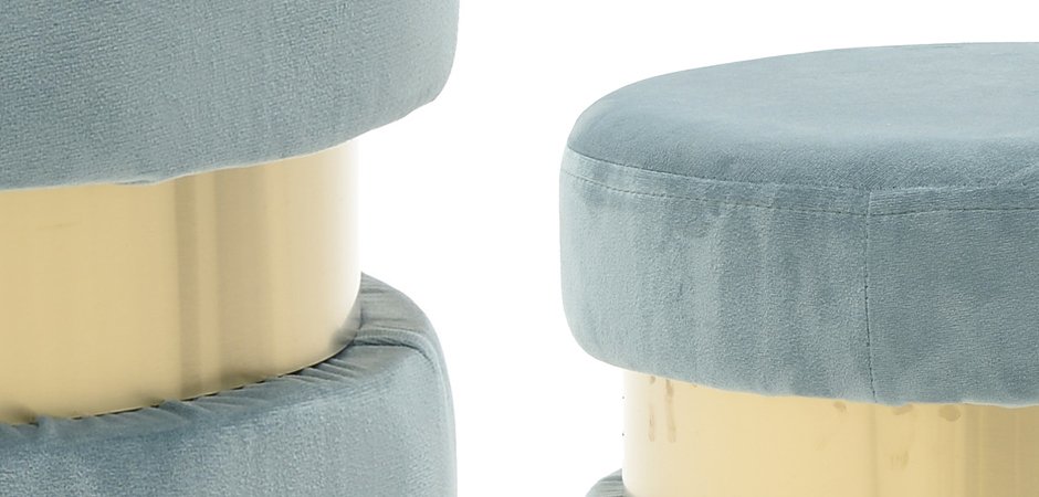 Пуф Golden Belt Pale Blue Пуф Golden Belt Pale Blue - Loft-Concept в Орле