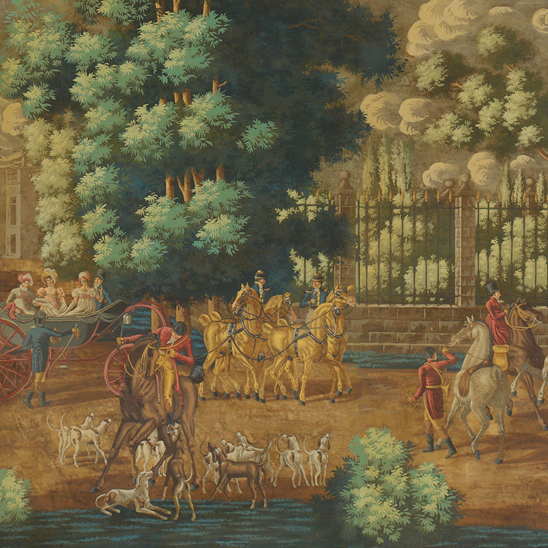 Обои ручная роспись La Chasse de Compiègne Jacquemart on antique Обои ручная роспись La Chasse de Compiègne Jacquemart on antique в Орле | Loft Concept