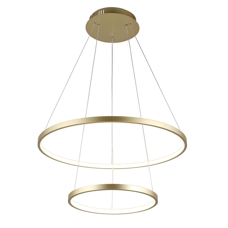 Люстра Ring Horizontal Double Gold Золотой Люстра Ring Horizontal Double Gold Золотой в Орле | Loft Concept