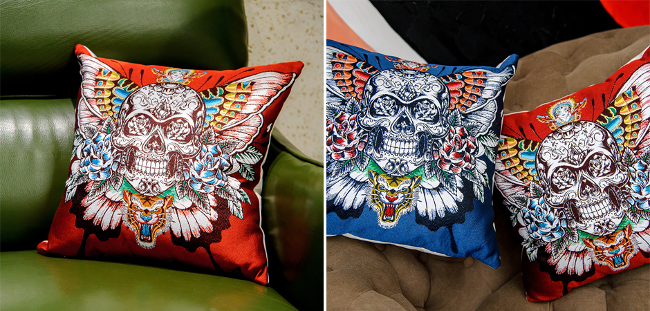 Декоративная подушка Ghost Rider Red Декоративная подушка Ghost Rider Red - Loft-Concept в Орле