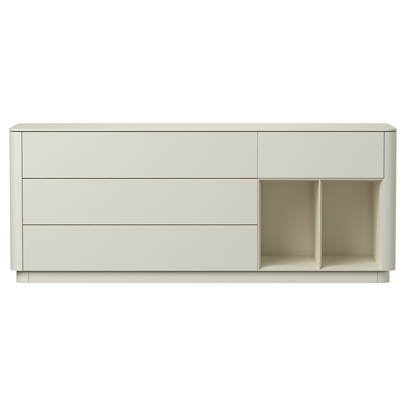 Тумба молочного цвета с ящиками и полками Tammi  Молочный в Орле | Loft Concept 