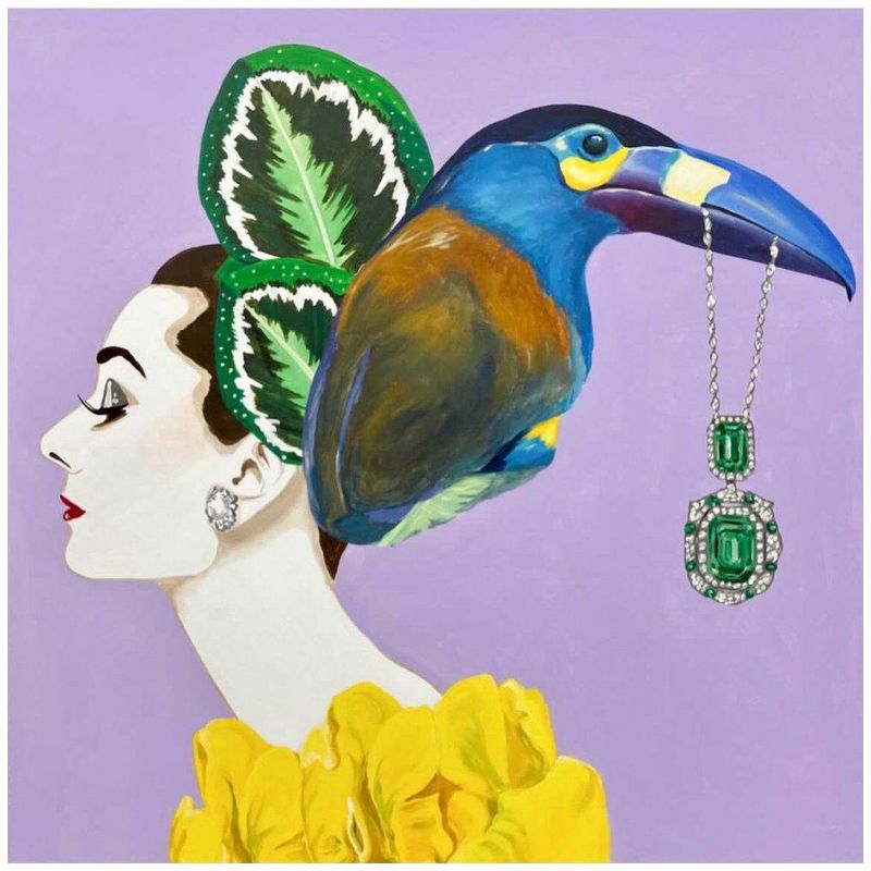Картина Audrey with Blue Toucan Headdress Мульти Картина Audrey with Blue Toucan Headdress Мульти в Орле | Loft Concept