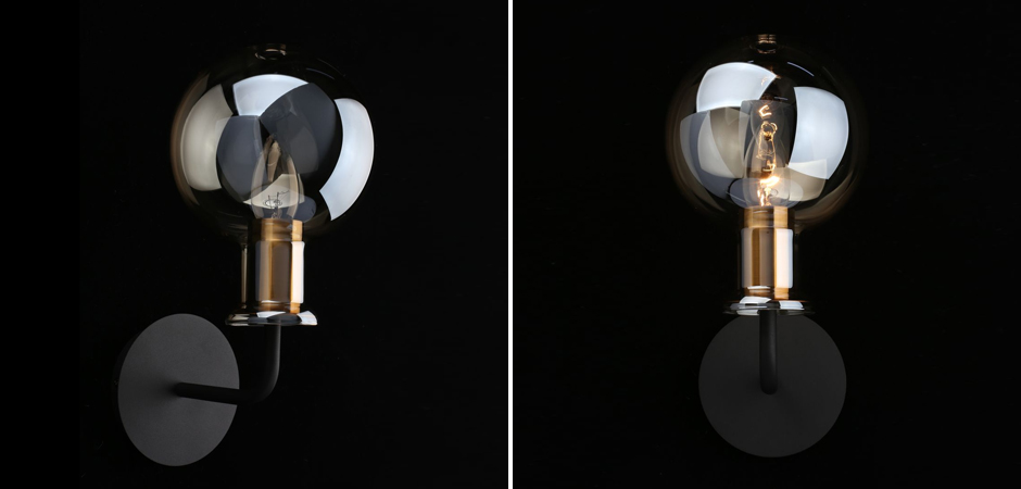 Бра c дымчатым стеклом Champagne Glasss Бра c дымчатым стеклом Champagne Glasss - Loft-Concept в Орле