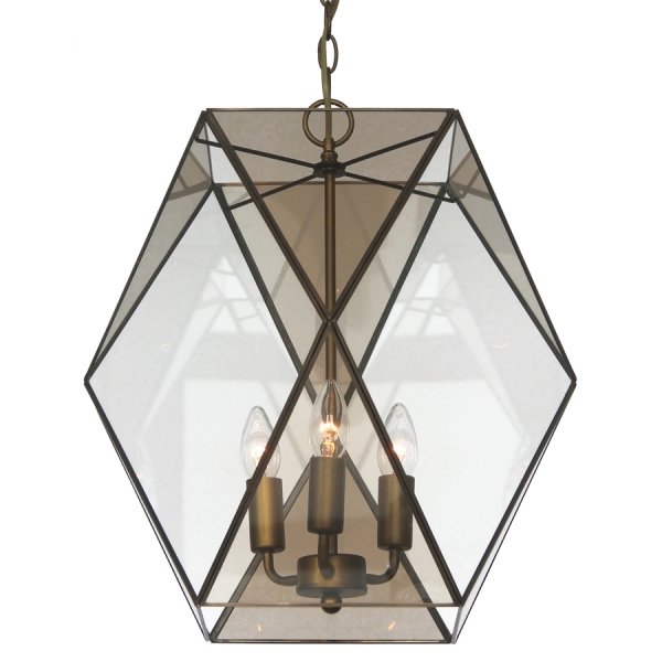 Подвесной светильник Rombius Pendant large III brandy glass Темная бронза винтаж Подвесной светильник Rombius Pendant large III brandy glass Темная бронза винтаж в Орле | Loft Concept