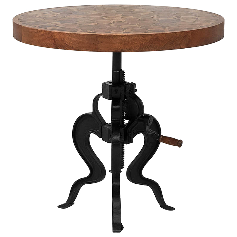 Обеденный стол с регулируемой высотой Dalton Loft Dining Table Коричневый Черный Обеденный стол с регулируемой высотой Dalton Loft Dining Table Коричневый Черный в Орле | Loft Concept