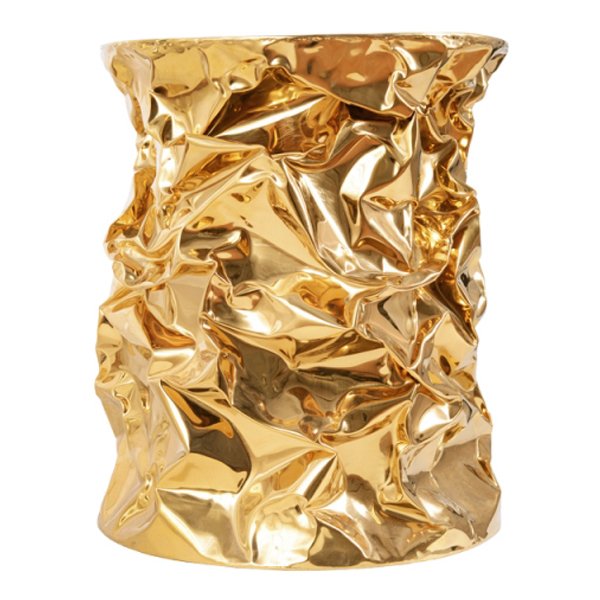 Приставной столик Stool Gold Crumpled Paper Приставной столик Stool Gold Crumpled Paper в Орле | Loft Concept
